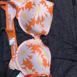 Push-Up Orange Flower bra
